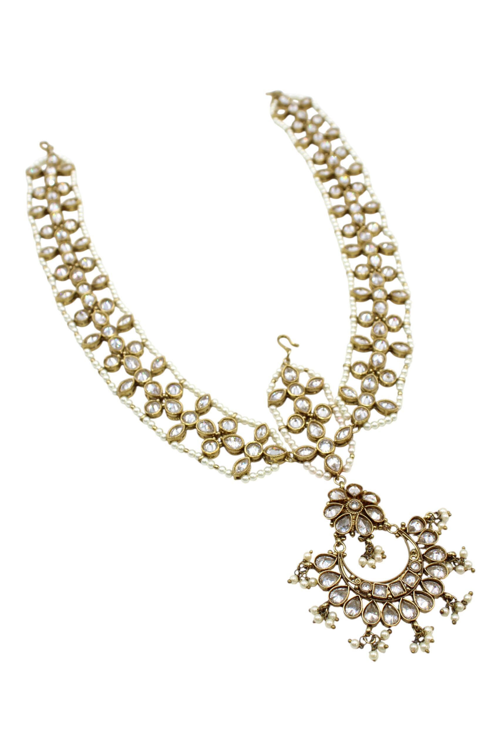Elegant Vintage Pearl and Gold Necklace